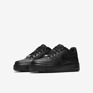 Nike Air Force 1 Womens Basketball Sneakers Shoes Black Sz 5